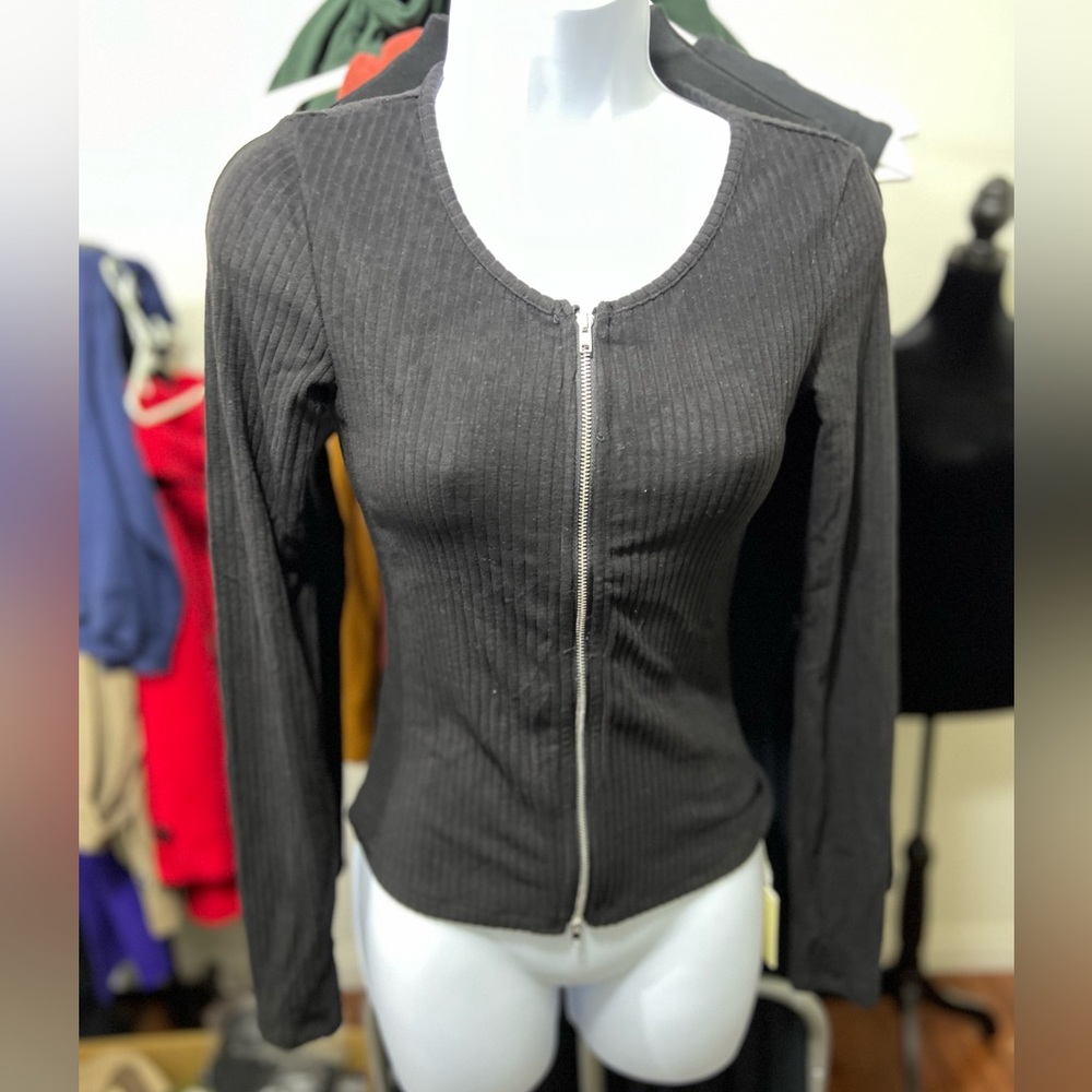 OGL Two-way Zipper Ribbed Jacket - Picture 2 of 6